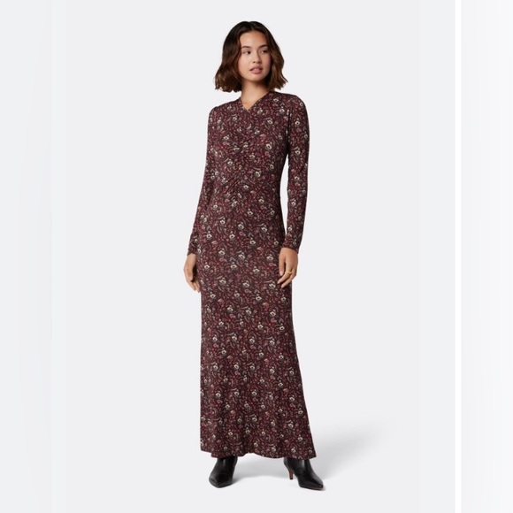 Like New Joie Soft Dress Size Small Maxi Marigold Bohemian Body Con - Picture 5 of 5